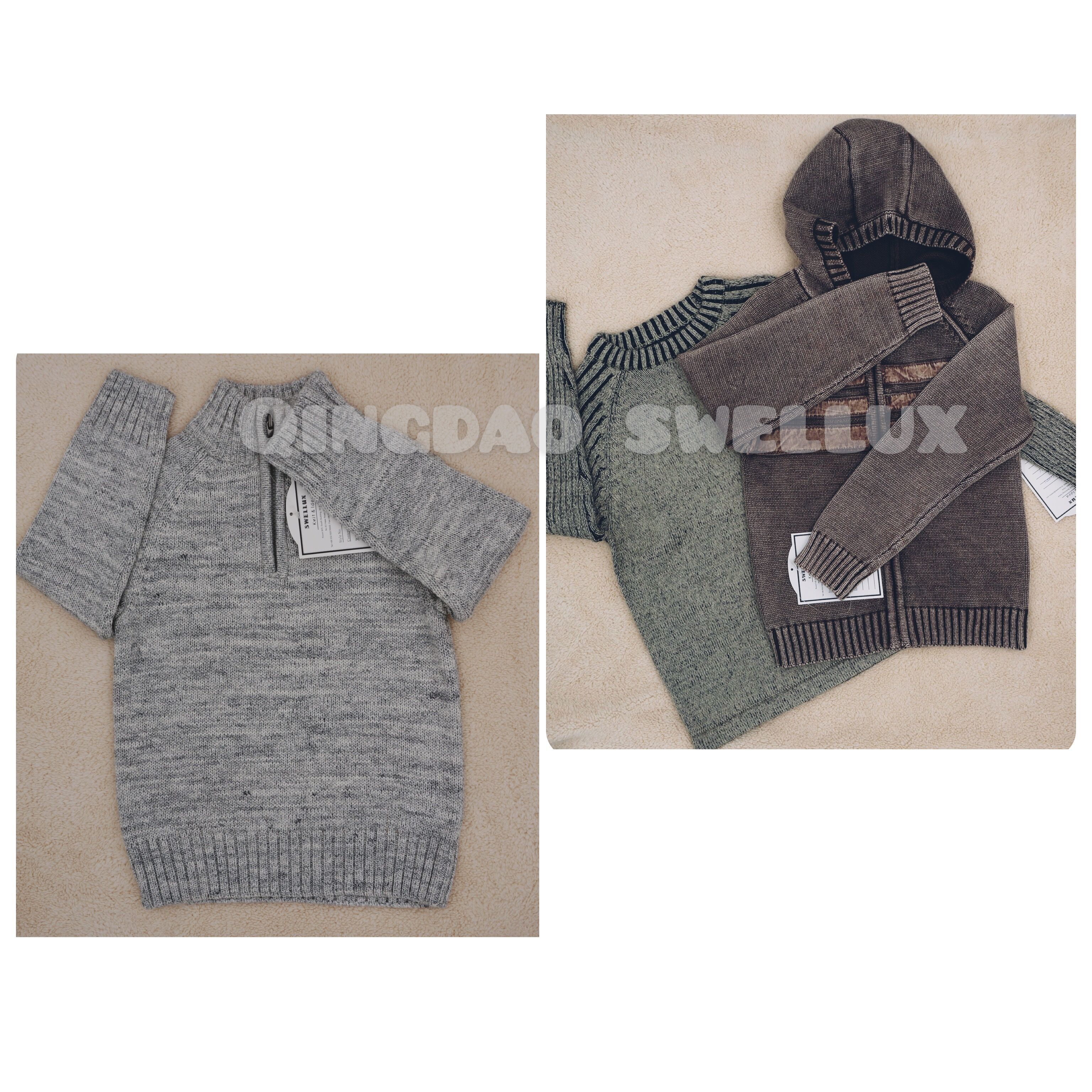 5gg Boy Sweater Stone Wash