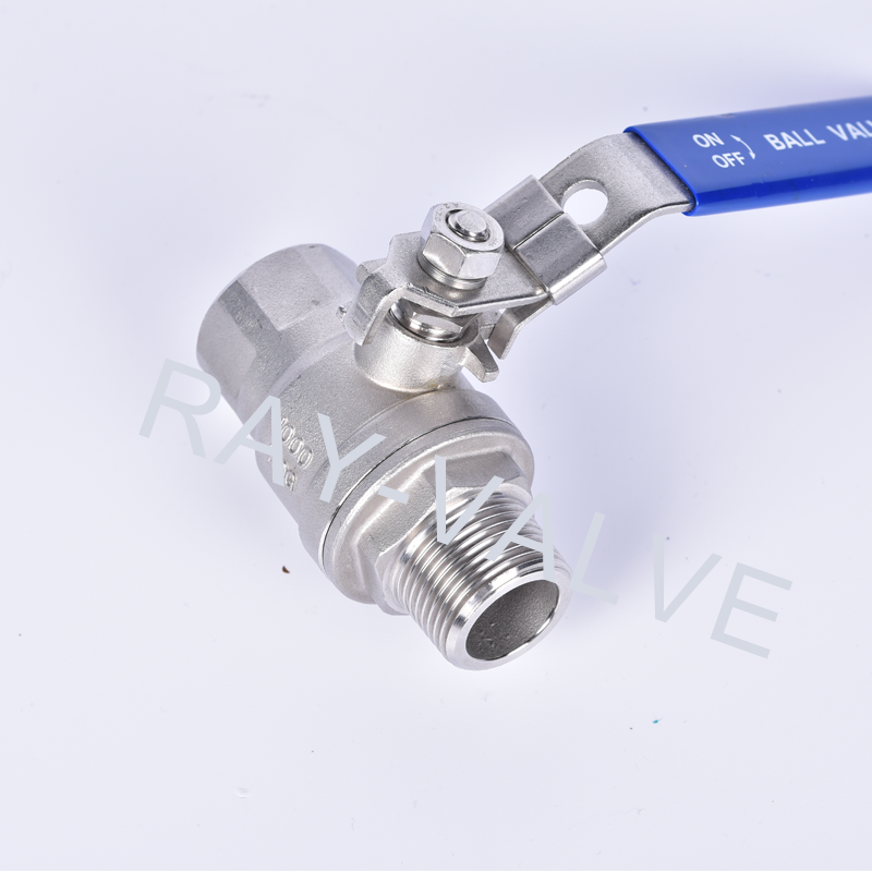 2 piece1000 psi ball valve male and female thread