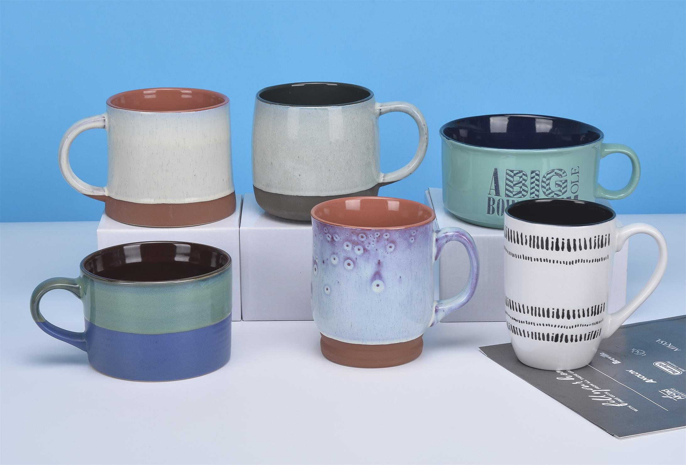 All matt color glaze mug 12 OZ
