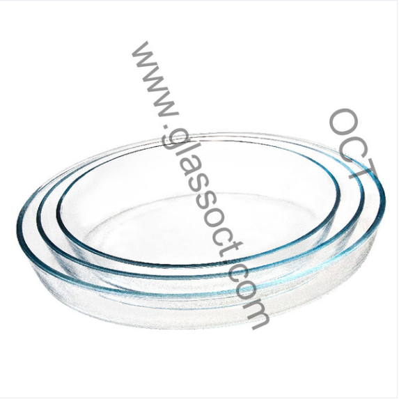 Oval High Borosilicate Glass Oven Dish Set