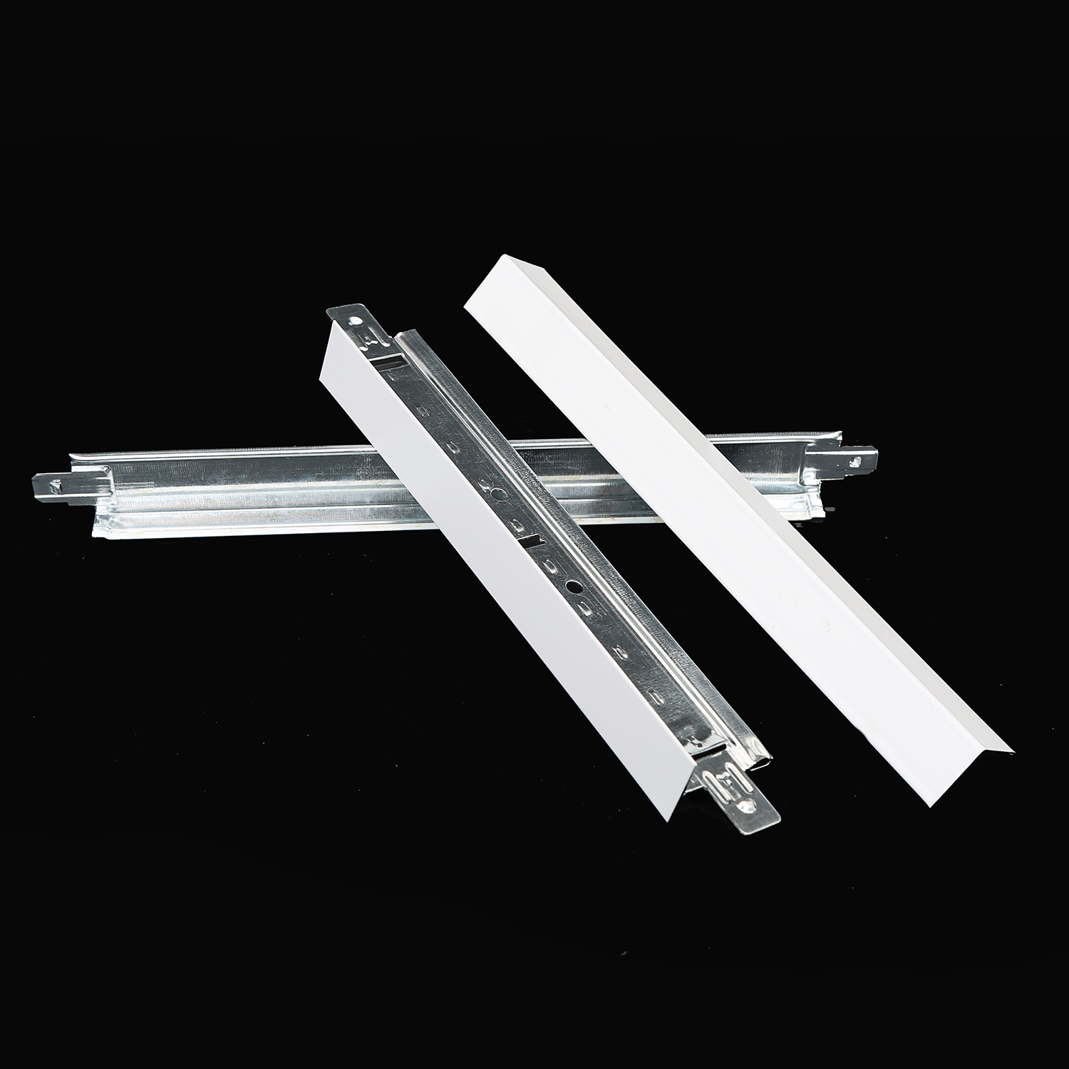 Tee Grid T-Bar T-Grid T15 White Flat Tee match Lay-in Tile G.I Steel Main Tee Cross Tee