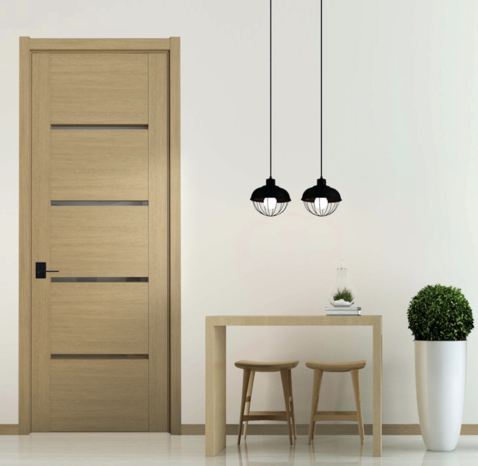 GOLDEA Wooden Door Interior Flush Door Bifolding Sliding Door Waterproof Firated Door Hotselling Kitchen Bathroom Laminated Glass Door Room Wardrobe Entrance Promotion