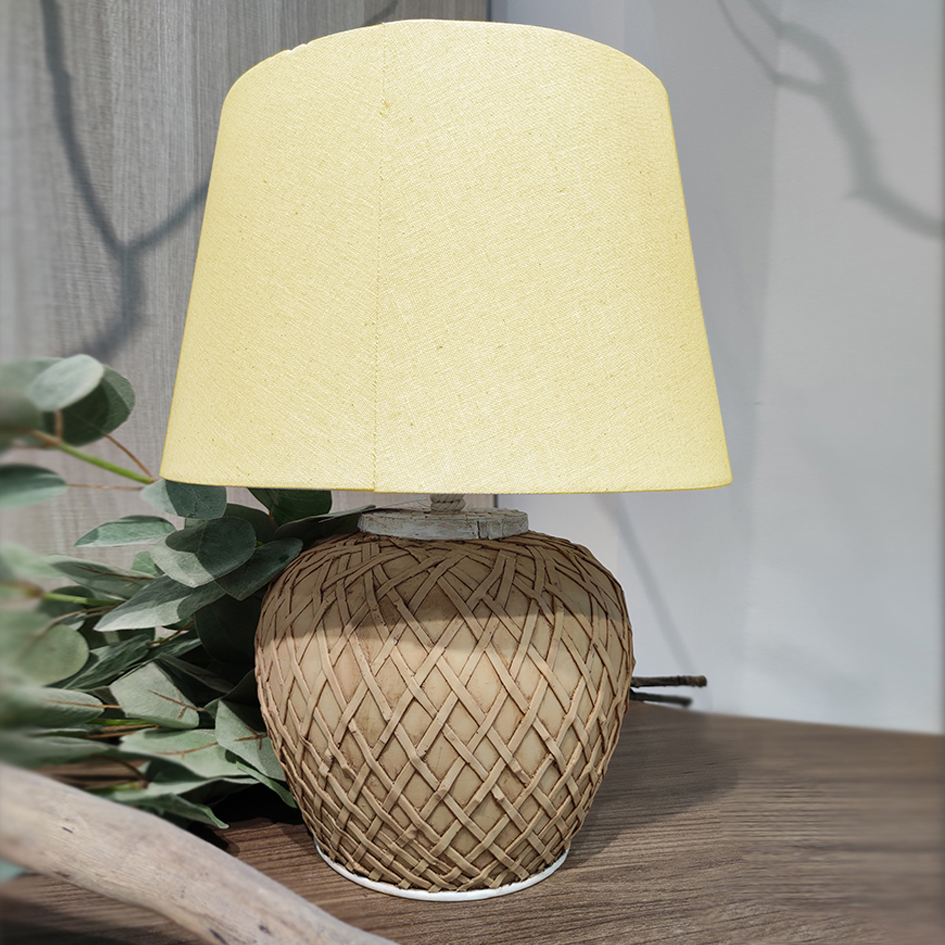 Spherical Weaving Table Lamp