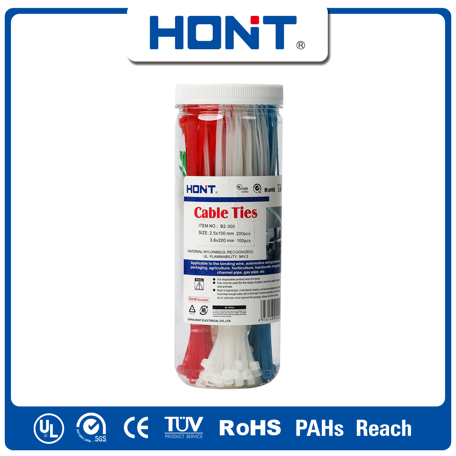 Erosion control Nylon Cable Tie with ROHS