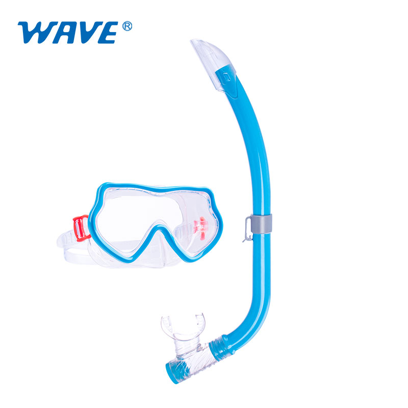 Easy adjustable strap youth diving mask snorkel set underwater diving equipment