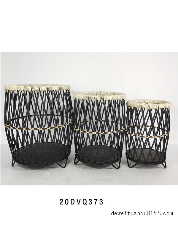 Set Of 3 Bamboo Basket