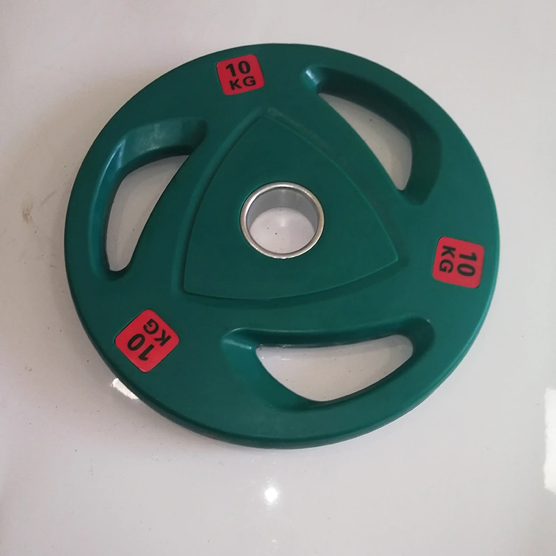 Rubber gym weightlifting barbell plate weight disc plate for gym exercise or competition