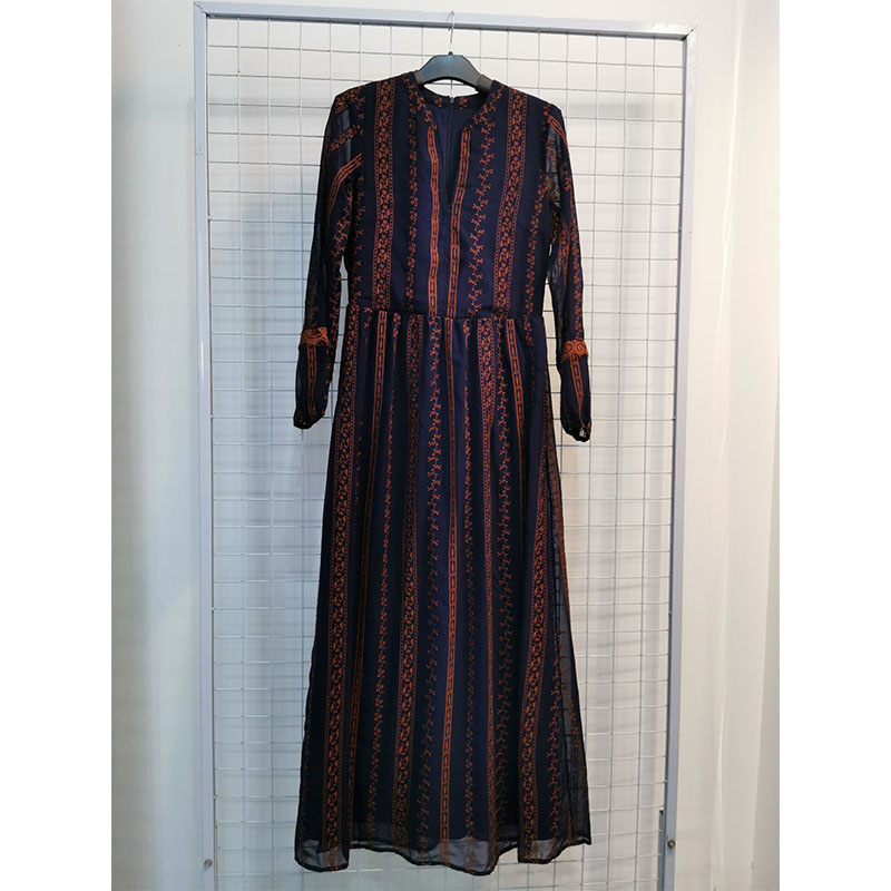 Ladies' chiffon embroidery dress