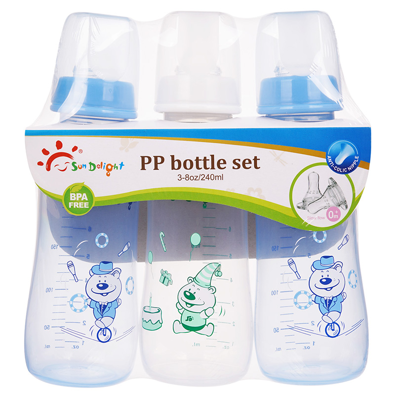 240ml pp feeding bottle set