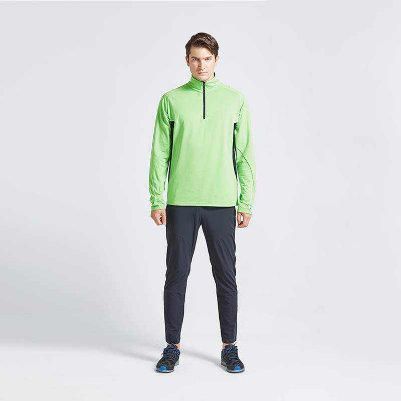 Mens half zipper shirt