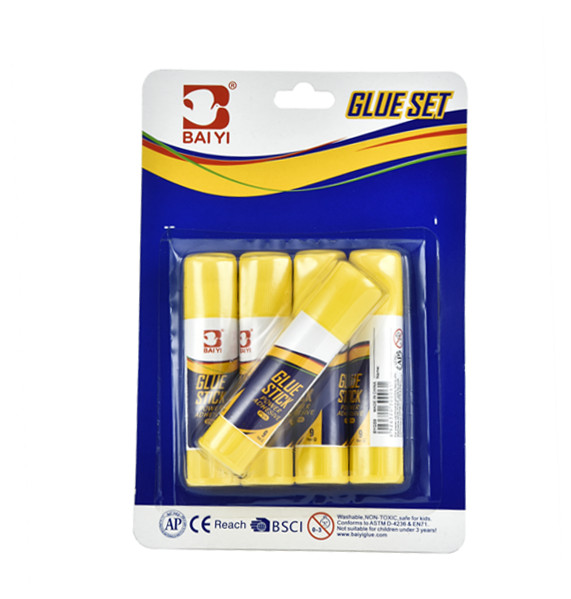 5pcs 9g stationery glue blister card