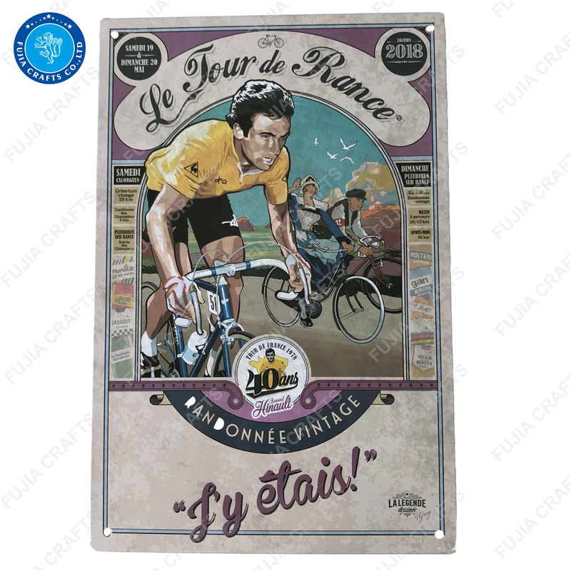 Factory High Quality Vintage Personalized Tin Sign Printed Emboss Hanging Wall Decor