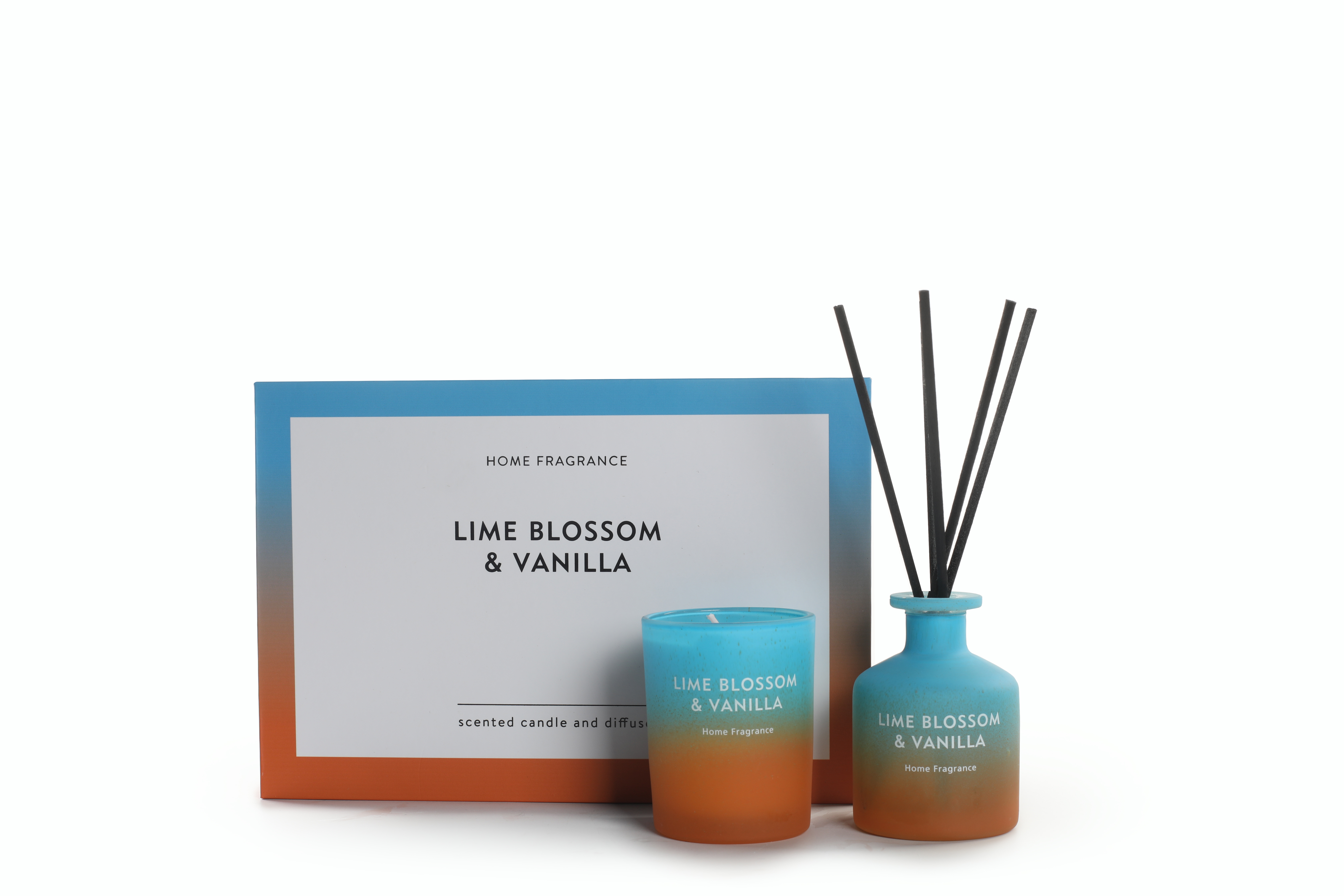 Reed Diffuser Scented Candle Set Home Fragrance Gift Box for Christmas Birthday
