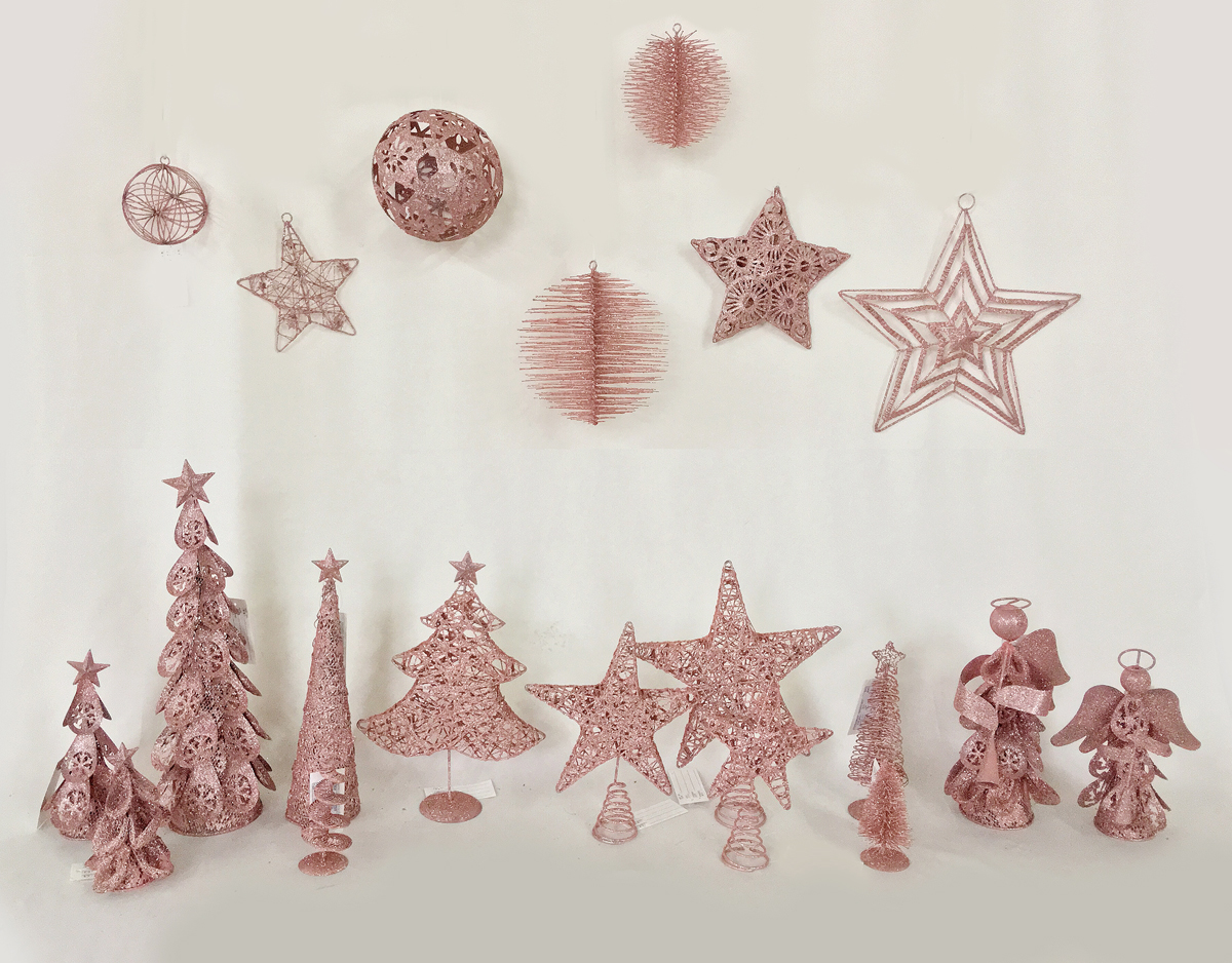 Christmas article blue iron cone tree/angel/star/star topper/ball