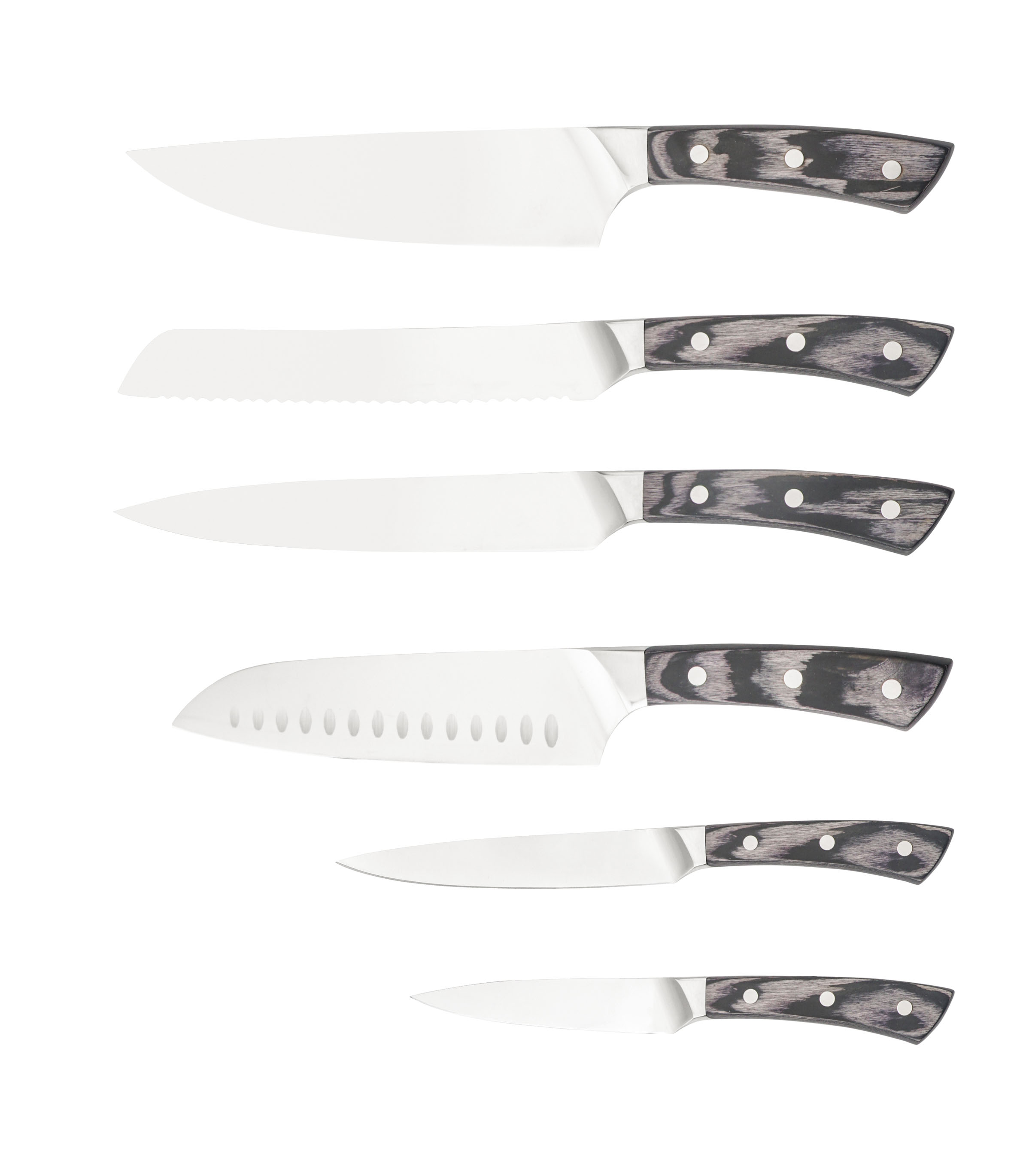 True Forged Kitchen Knife with pakkawood Handle.XY1904 Real forge