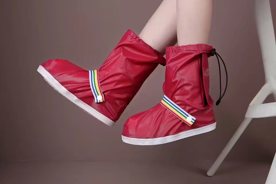 Pink PVC Shoes Cover