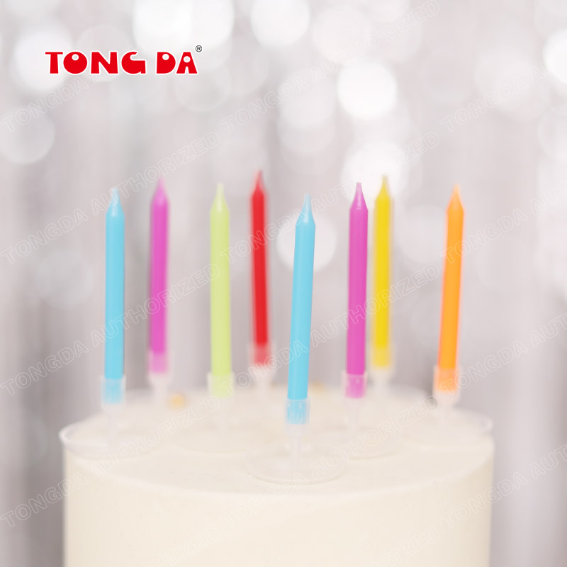 Birthday candle cake baking long candle children's creative romantic party smokeless birthday candles