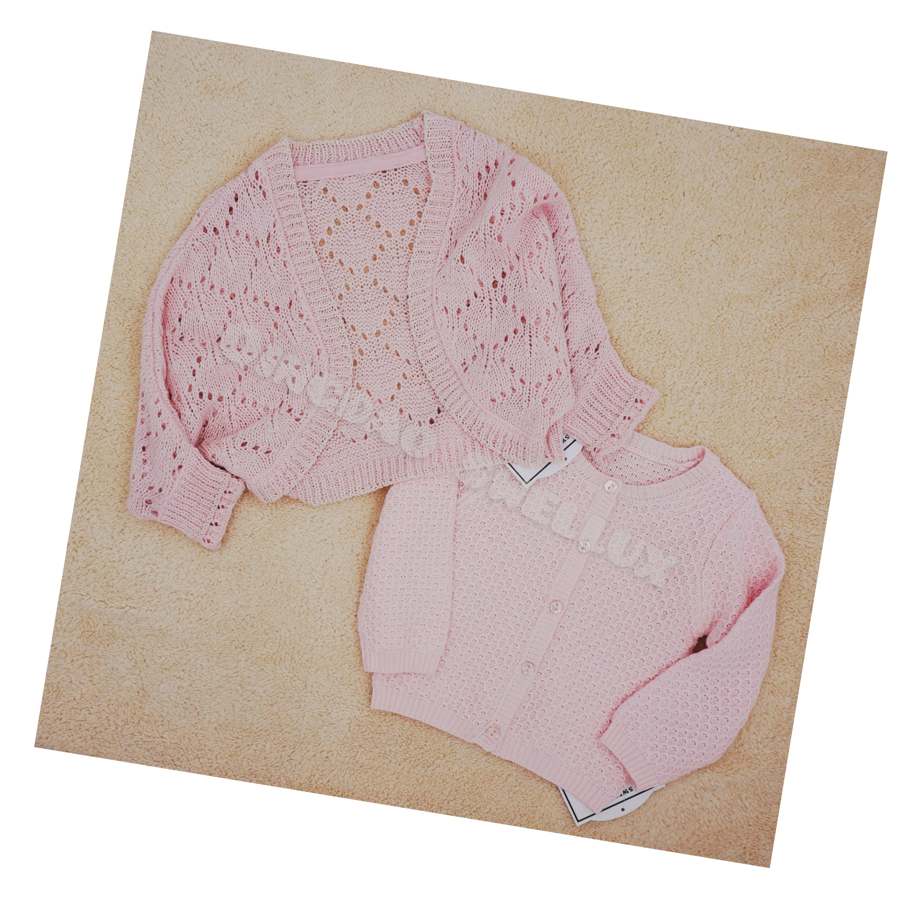 7gg Infant Girl Hole Knit Sweater