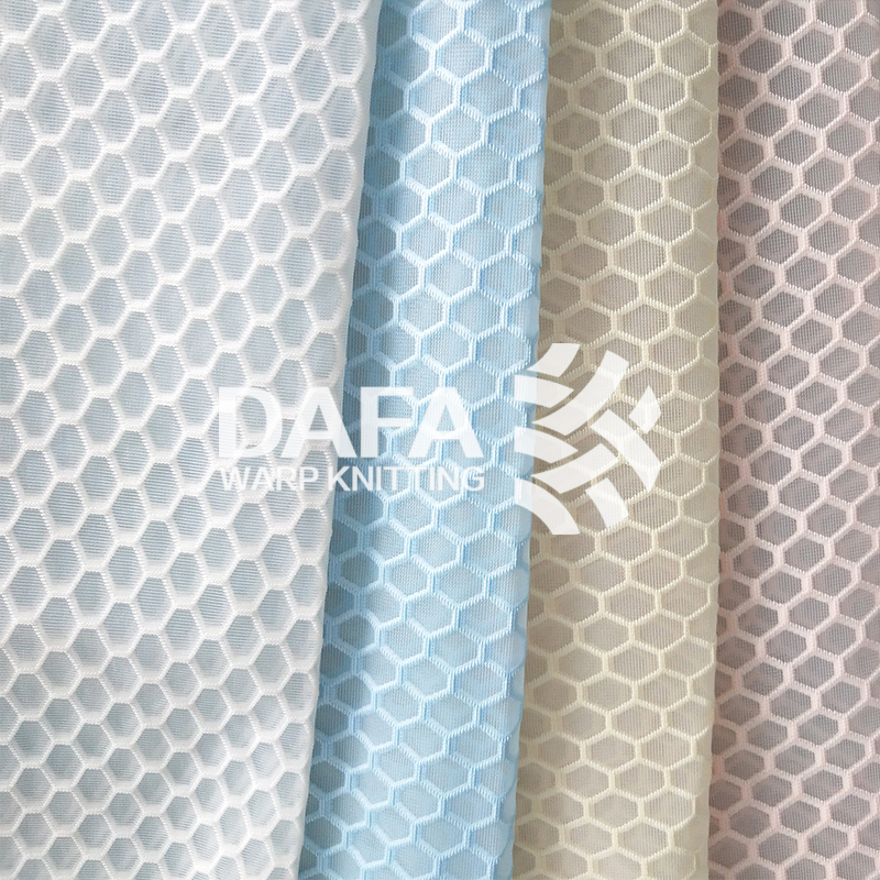 Breathable 3d spacer air mesh sandwich for mattress shoes bags material
