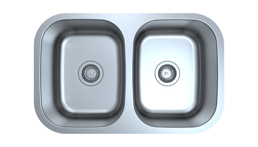 Stainless Steel Undermount 50/50 Spacesaver Sink