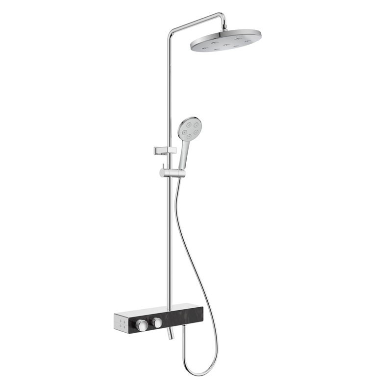 Button switch 3-functions thermostatic shower column set SD4405B