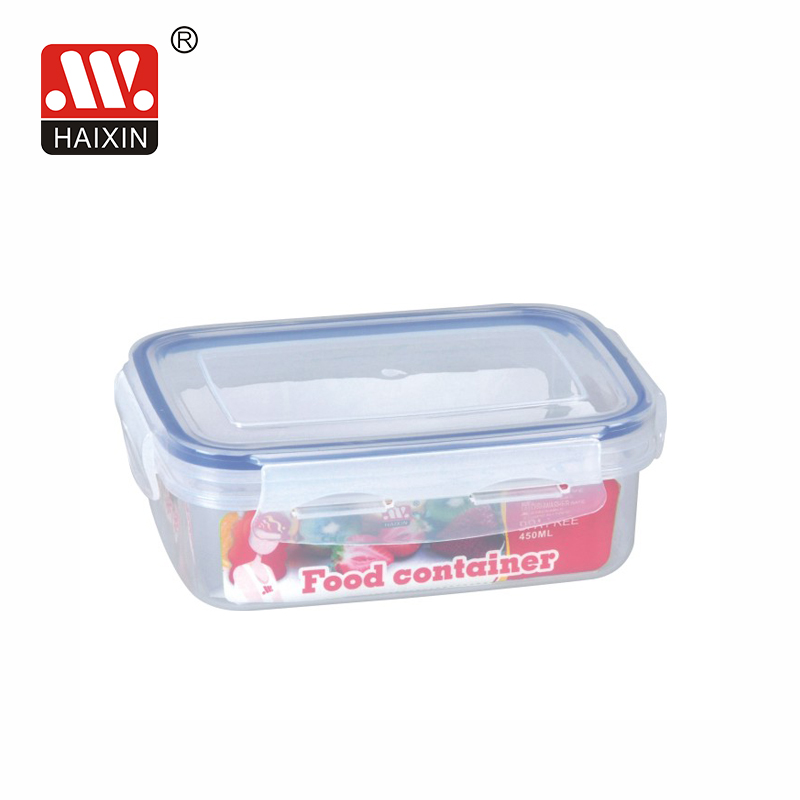 Plastic food container with snap lock lids airtight leak proof microwave safe bpa free lunch box