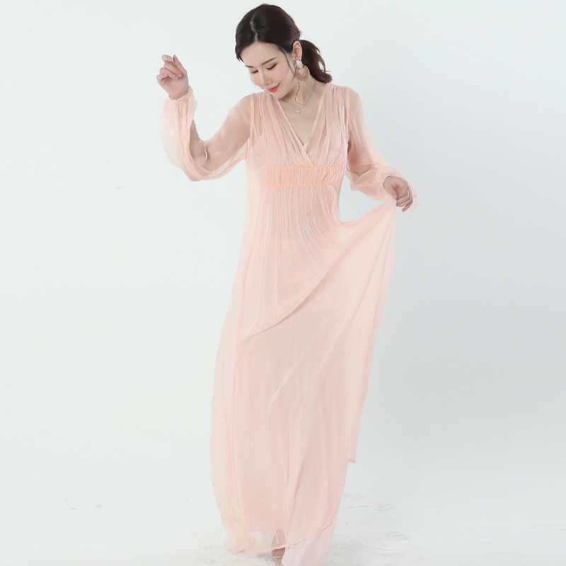 Ladies silk dress