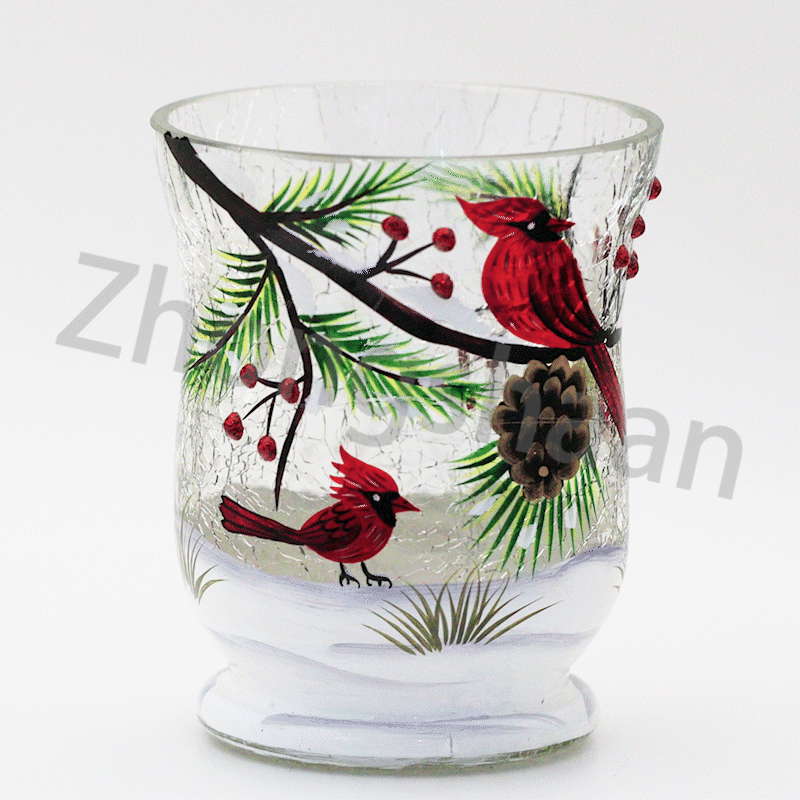 Hand Painted Candle Holder （christmas）
