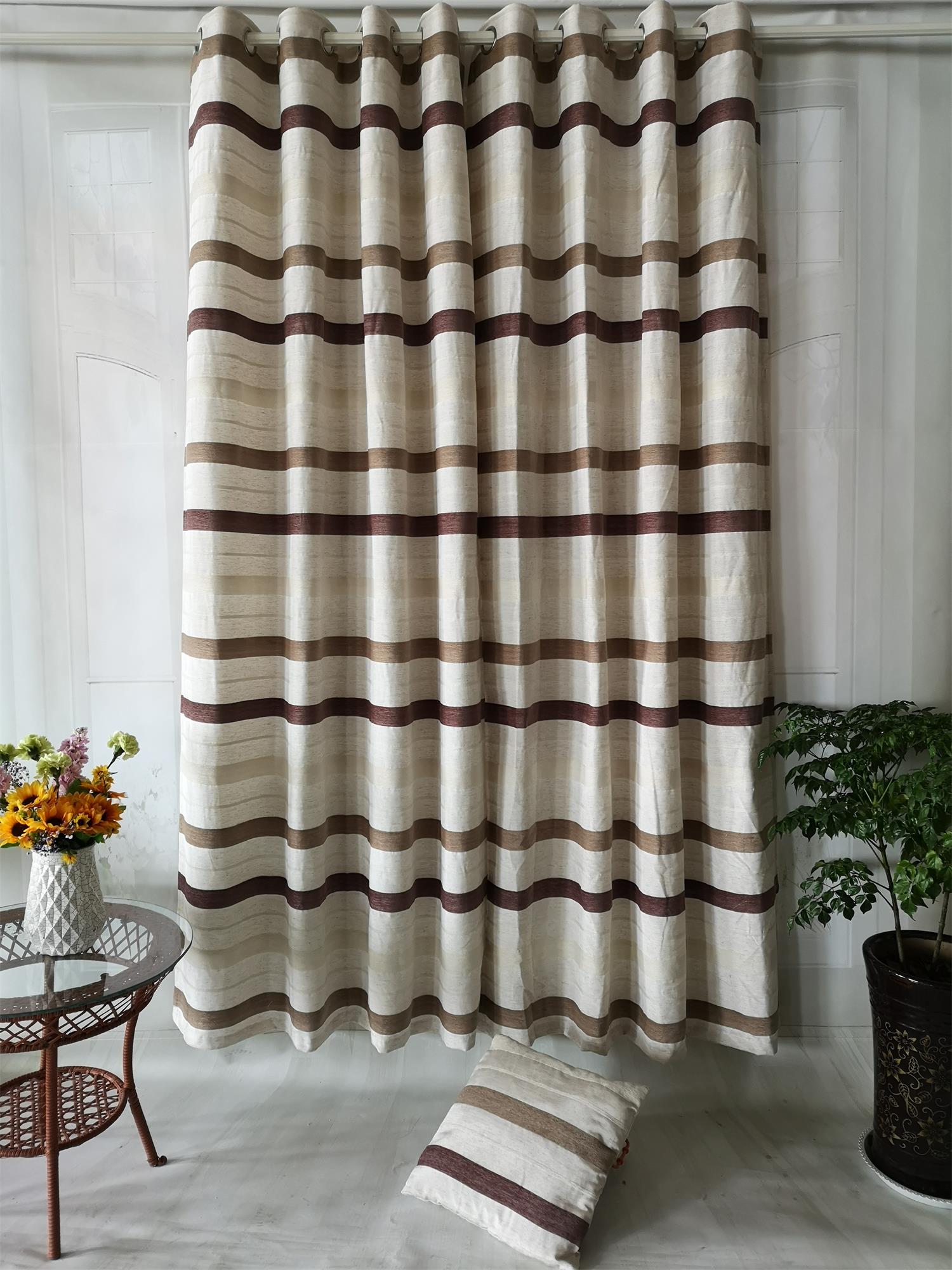 Striped window Curtain from Factory in China