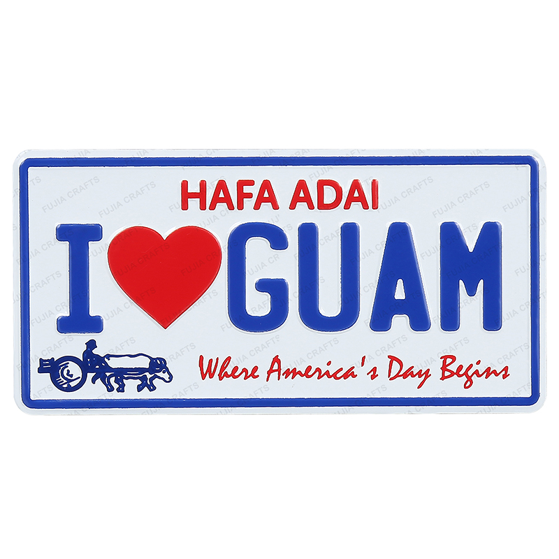Wholesale Custom Souvenir Design Printed 3d embossed Aluminum TIN Metal Fridge Magnet