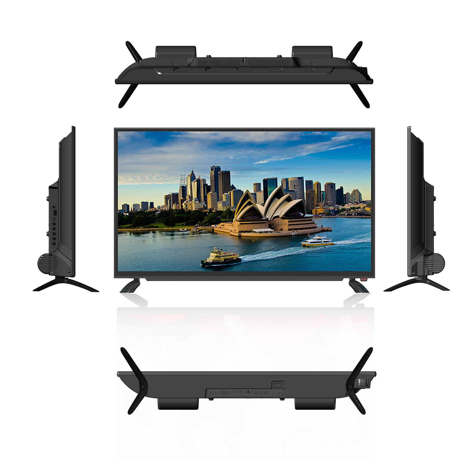 38.5inch LED Sound Bar Smart TV Sim New Design