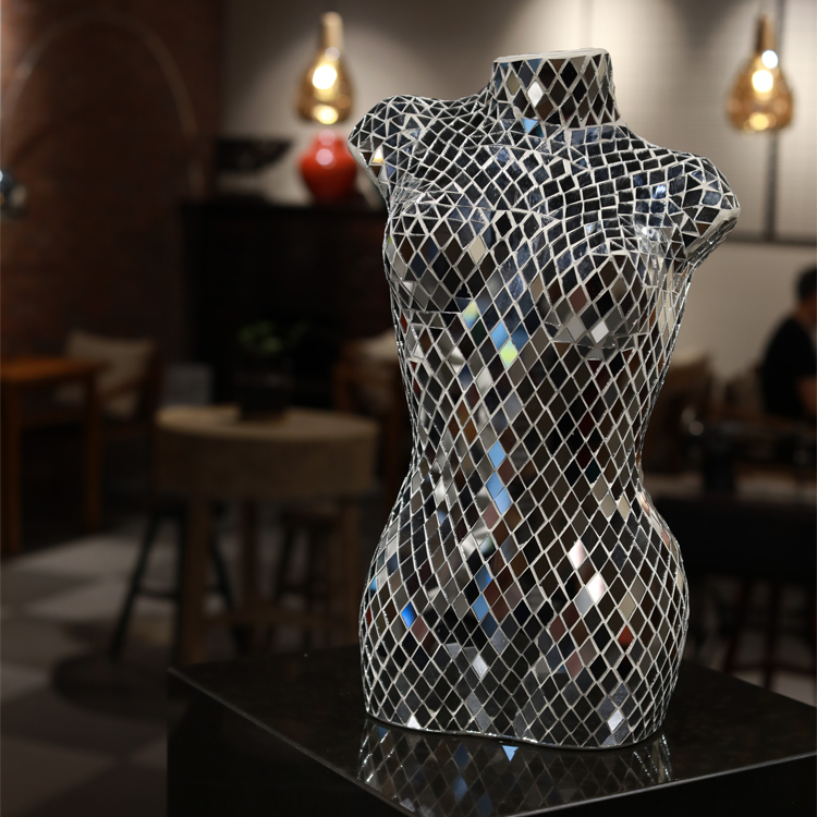 Venus godness mosaic glass vase
