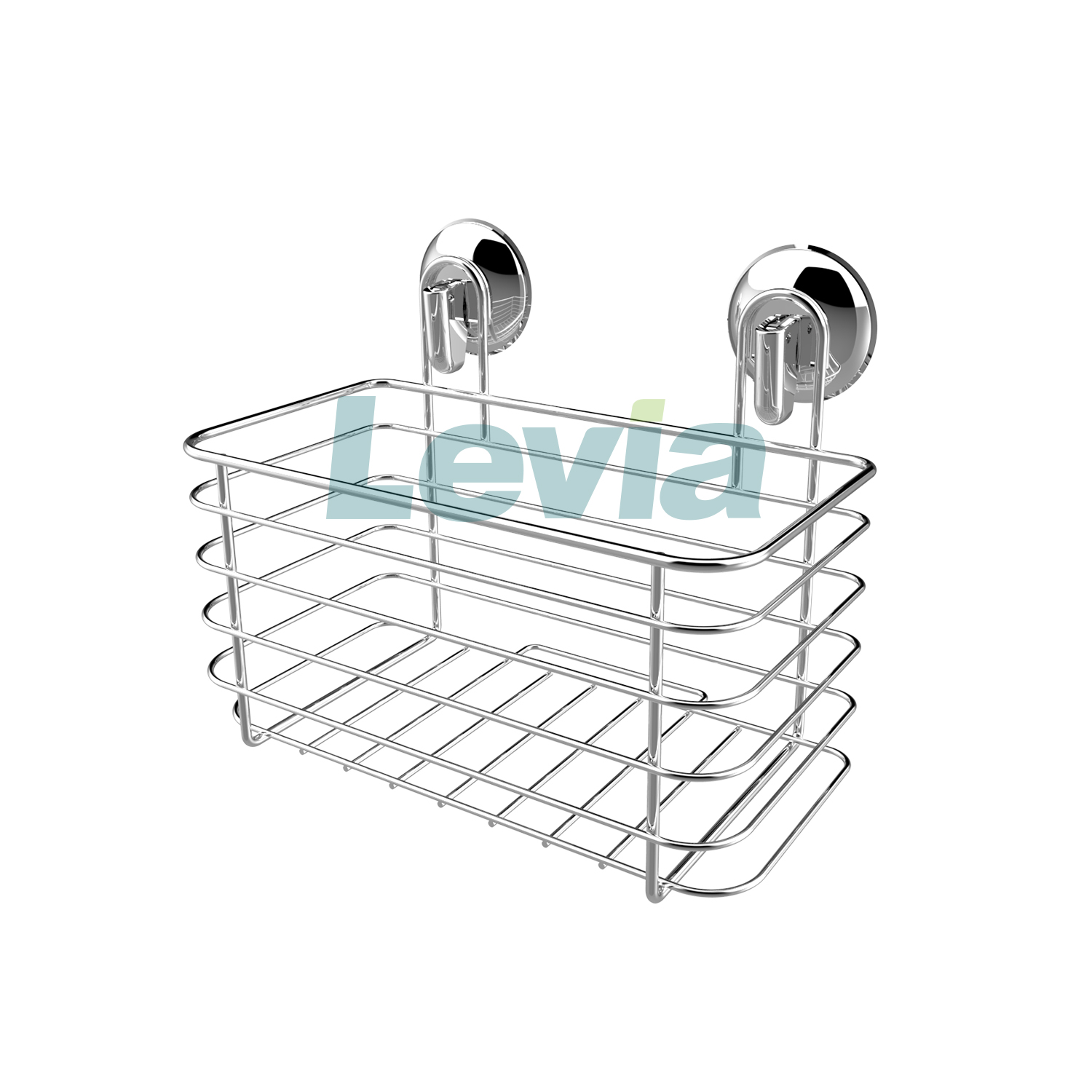 Suction Shower Caddy, Deep Bathroom Basket Suction Cup Large Shower Caddy Bath Organizer Kitchen Storage Basket for Gel Holder Bathroom Storage Shampoo, Conditioner