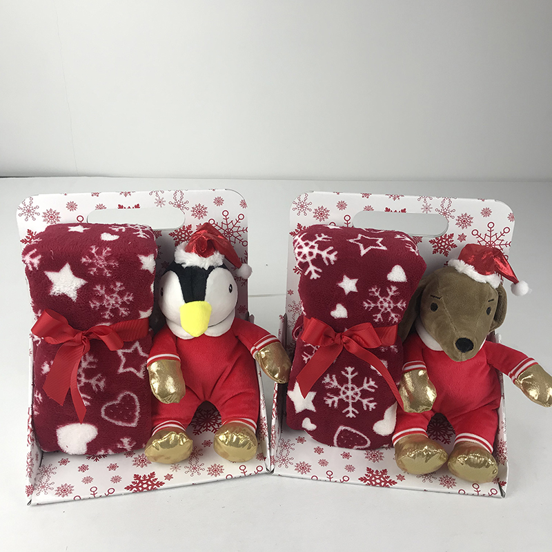 Plush toys with blanket