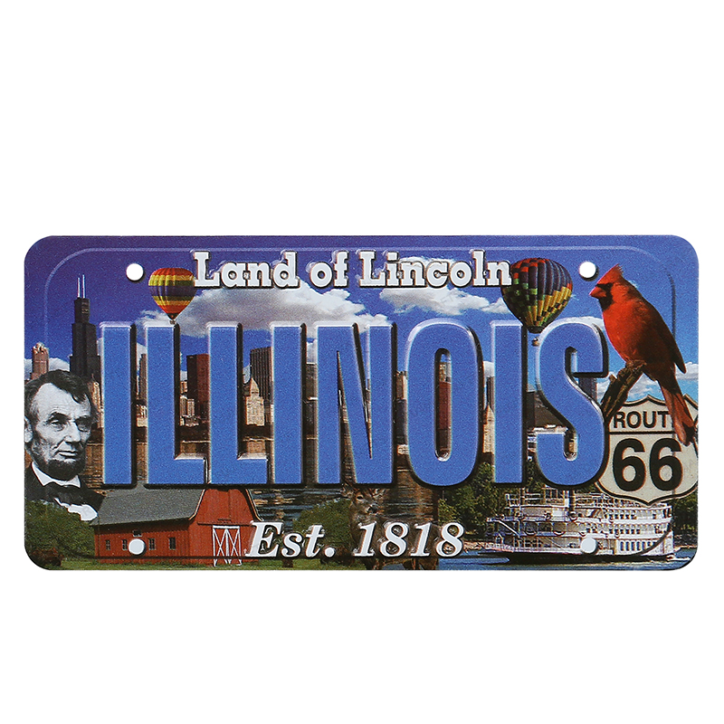 US travel souvenir Aluminum TIN Metal Fridge Magnet