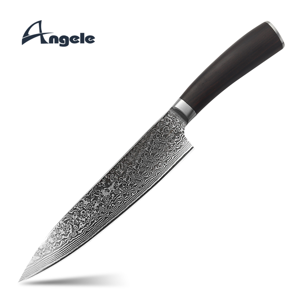 Top Quality 8inch Forged Japanese Damascus Chef Knife Kitchen Knives AUS-10 Damascus knife