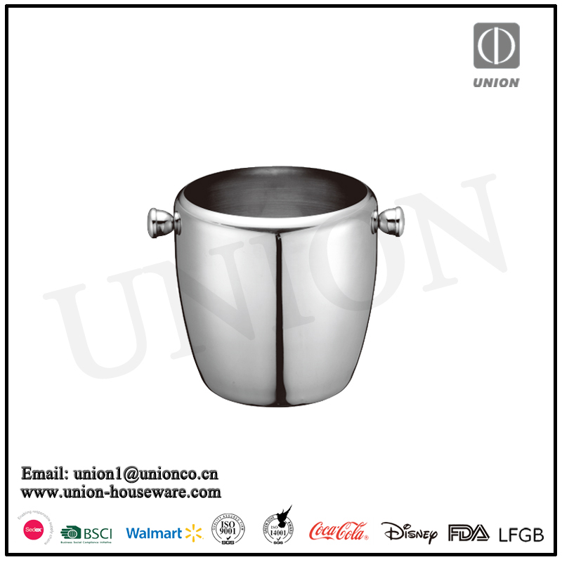 Hot Sale Customize Cocktail Ice Bucket Silver Stainless Steel For Bar