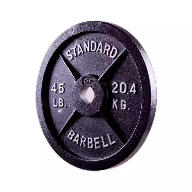 Factory wholesale price body building CASTED IRON barbell plate standard weightlifting plate