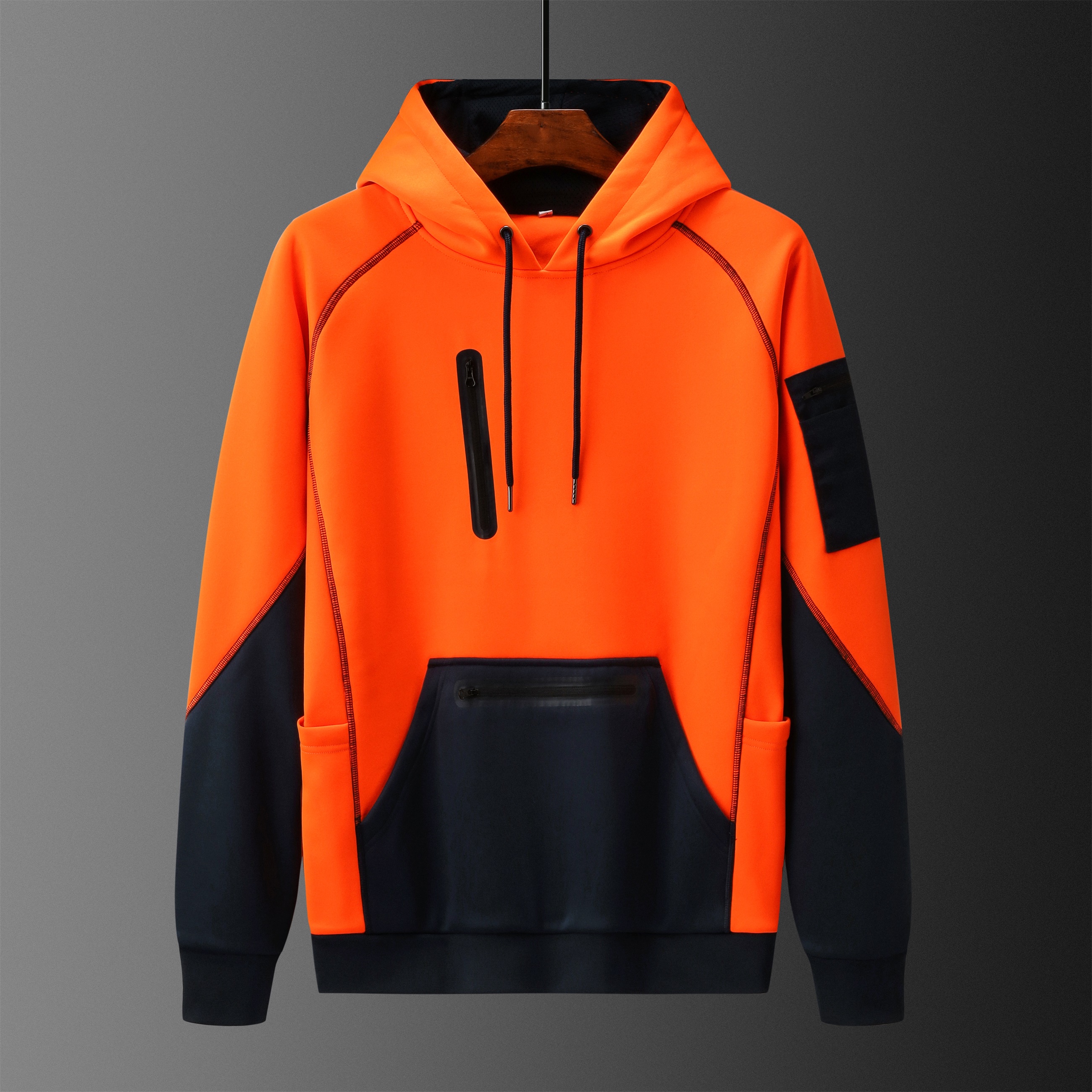 Men's hoodies fleece, 100% polyester