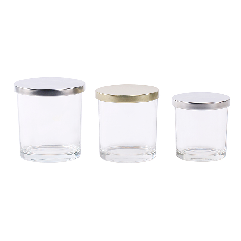 200ml empty candle jar with metal lid