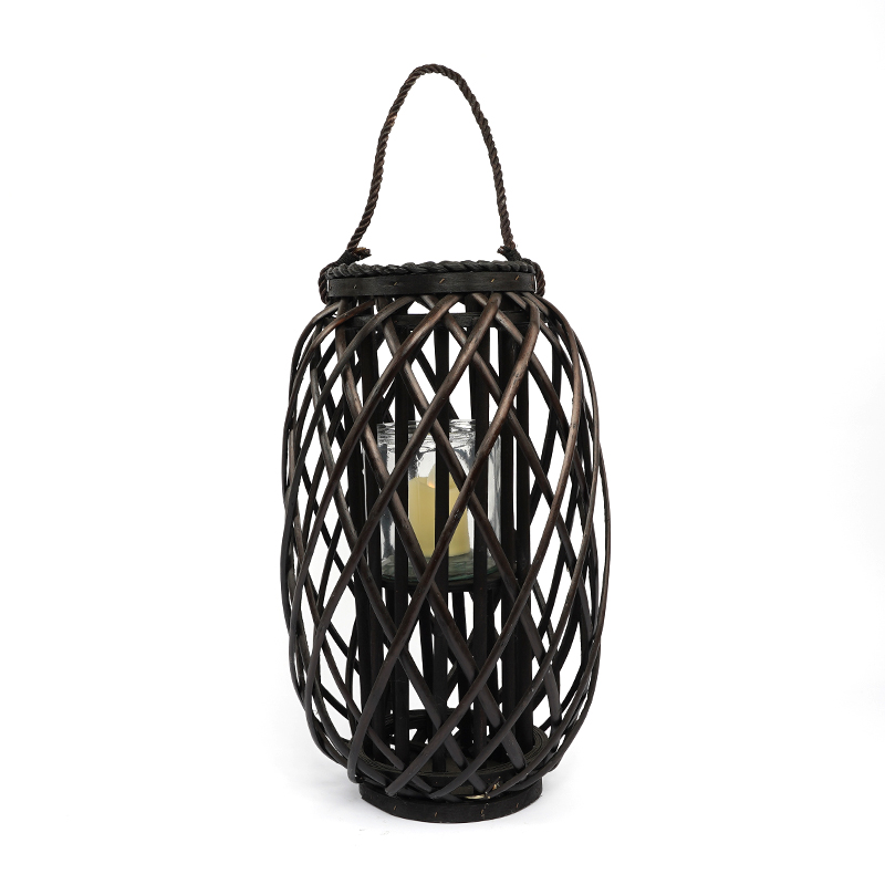 1ACustom Cheap Handmade lantern Wedding decoration candle ramadan christmas home decoration Indoor outdoor wooden chinese lantern bamboo Willow Shandong linyi linshu