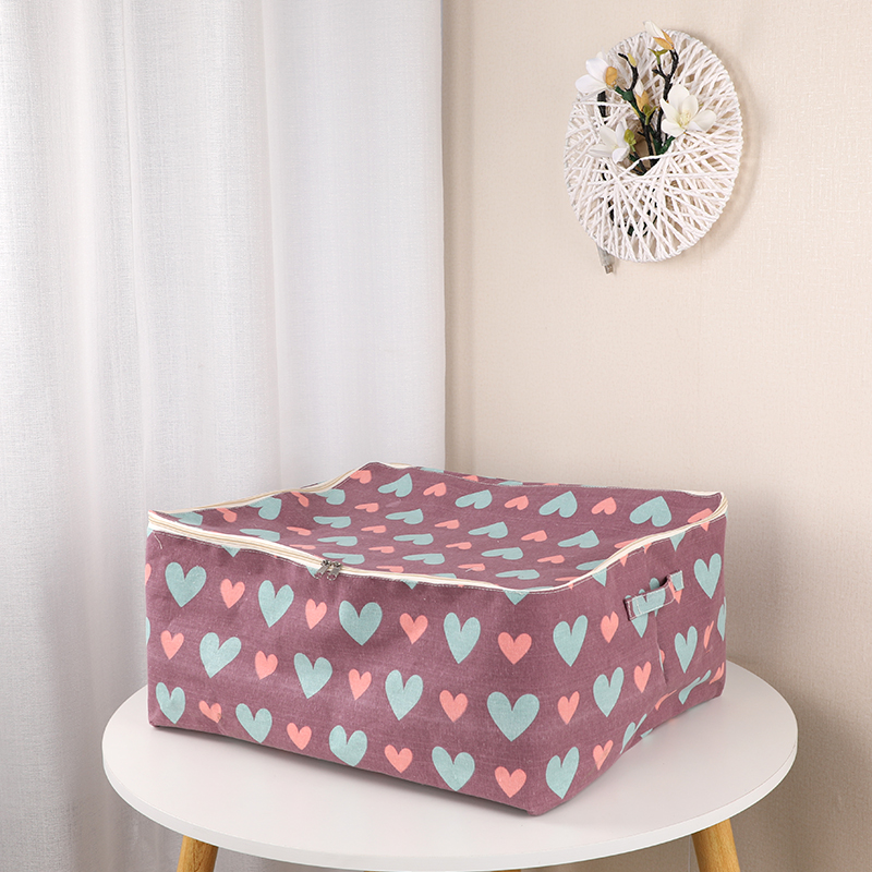 Zipper bag cloth art storage basket
