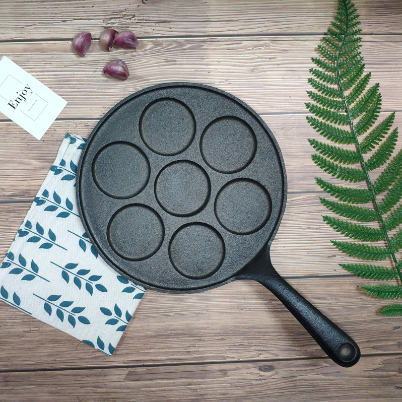 Cast iron circles shap pan