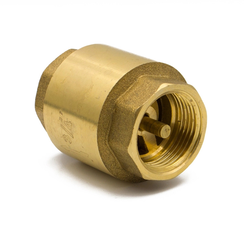 Check valve with brass core