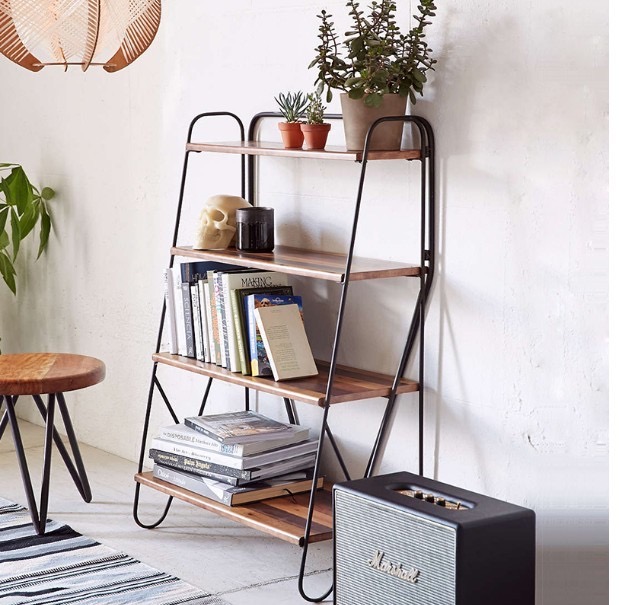 Four tier bookshelf,powder coating