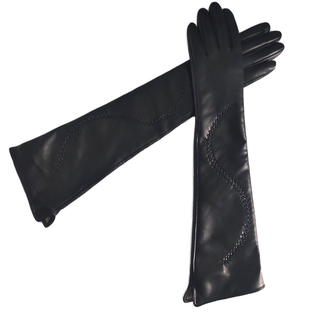 New fashion women long leather gloves buyers sheepskin gloves made in China
