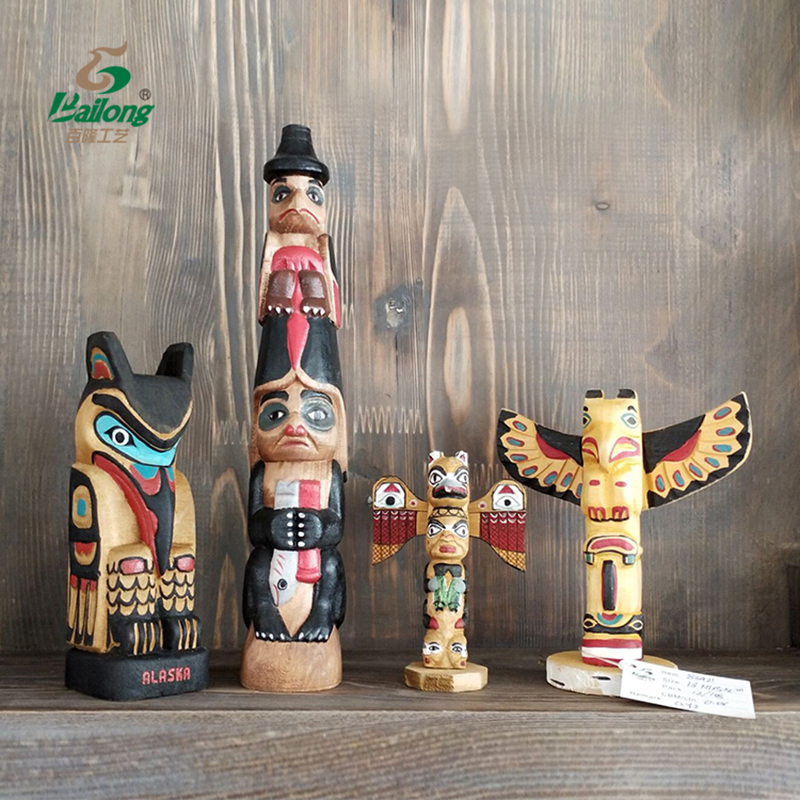 Solid wood carving totem series