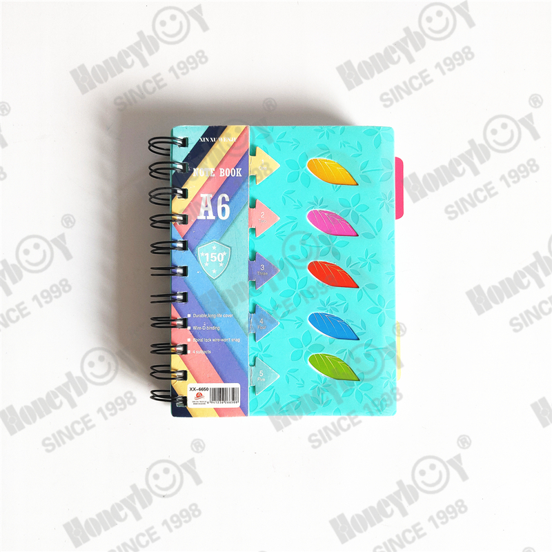 pp cover 5 subject double spiral notebook