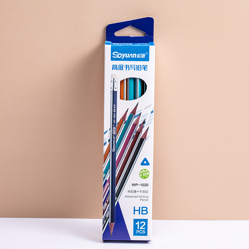 Six Colour Silver Stripe Pencil