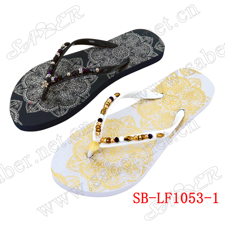 Fashion PVC PE Flip Flop Woman Navy Summer